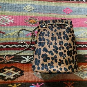 Sezane Leopard Print Hope Bag